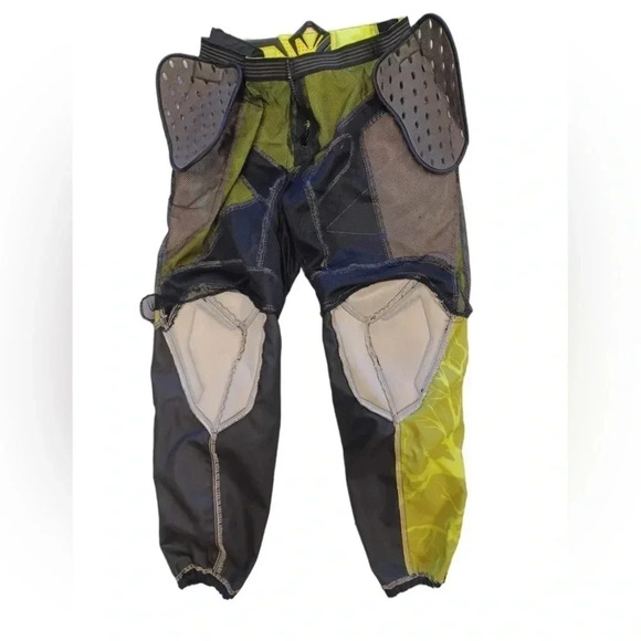 Fly Motocross Motorcycle Riding Pants  Black, Lime & Blue Size 30 - Picture 4 of 12